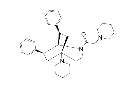 (E)-(7RS,8RS)-(+/-)-2-PIPERIDINO-1-(7,8-DIPHENYL-5-PIPERIDINO-2-AZABICYCLO-[3.2.2]-NON-2-YL)-ETHANONE