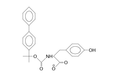 N-[1-(4-Biphenylyl)-1-methyl-ethoxycarbonyl]-tyrosine anion