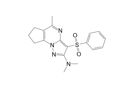 N,N,5-TRIMETHYL-3-(PHENYLSULFONYL)-7,8-DIHYDRO-6-H-CYCLOPENTA-[E]-PYRAZOLO-[1.5-A]-PYRIMIDIN-2-AMINE