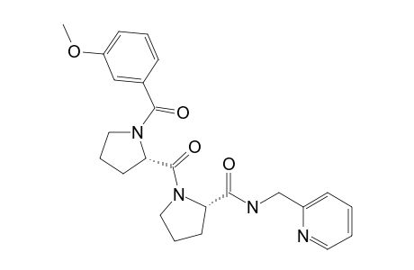 (S)-1-((3-Methoxybenzoyl)-L-prolyl)-N-(pyridin-2-ylmethyl)pyrrolidine-2-carboxamide