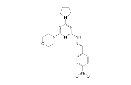 (4-morpholino-6-pyrrolidino-s-triazin-2-yl)-[(E)-(4-nitrobenzylidene)amino]amine