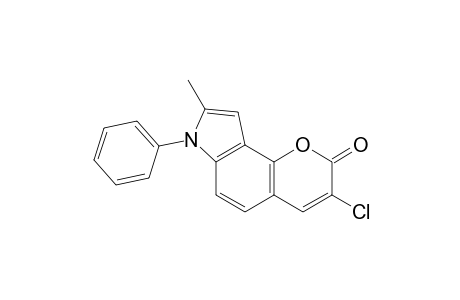 3-chloro-8-methyl-7-phenylpyrano[2,3-e]indol-2(7H)-one