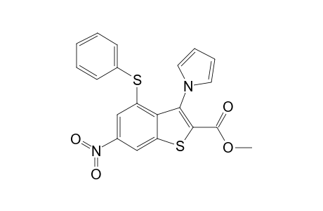 benzo[b]thiophene-2-carboxylic acid, 6-nitro-4-(phenylthio)-3-(1H-pyrrol-1-yl)-, methyl ester