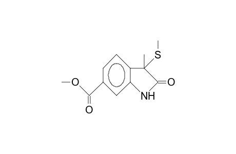 6-CARBOMETHOXY-3-METHYL-3-METHYLTHIOOXINDOL