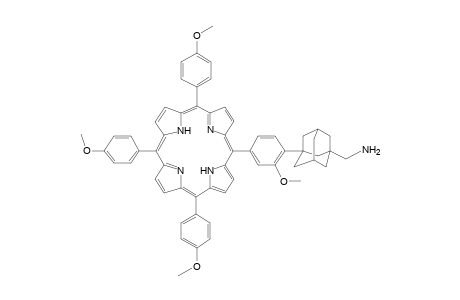 5-[4-(1-Aminomethyladamantyl-3)-3-methoxyphenyl]-10,15,20-tri(4-methoxyphenyl)-21H,23H-porphine