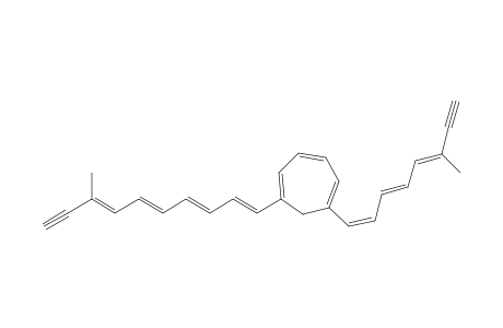 1,3,5-Cycloheptatriene, 1-(8-methyl-1,3,5,7-decatetraen-9-ynyl)-6-(6-methyl-1,3,5-octatrien-7-ynyl)-, (E,E,Z,Z,E,E,E)-