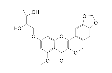 7-(2,3-Dihydroxy-3-methylbutoxy)-3,5-dimethoxy-3',4'-methylenedioxyflavone