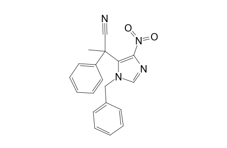 N-Benzyl-4-nitro-5-(1-phenyl-1-cyanoethyl)imidazole