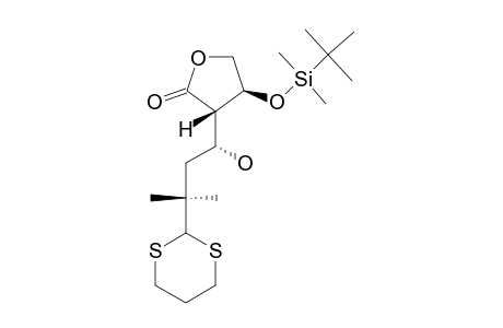 (3S,4S)-4-TERT.-BUTYLDIMETHYLSILYLOXY-3-[(1S)-3-([1,3]-DITHIAN-2-YL)-1-HYDROXY-3-METHYLBUTYL]-4,5-DIHYDROFURAN-2(3H)-ONE