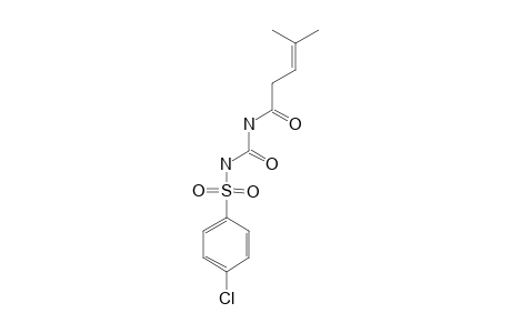 1-(p-chlorophenyl)sulfonyl-3-(4-methyl-3-pentenoyl)urea