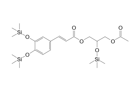 Glycerol <1-acetyl-3-caffeoyl->, tri-TMS