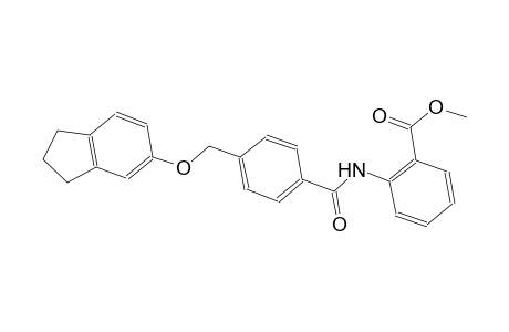 methyl 2-({4-[(2,3-dihydro-1H-inden-5-yloxy)methyl]benzoyl}amino)benzoate