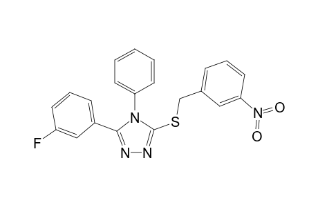 4H-1,2,4-triazole, 3-(3-fluorophenyl)-5-[[(3-nitrophenyl)methyl]thio]-4-phenyl-