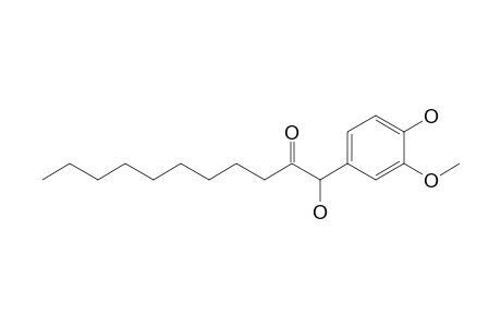 1-Hydroxy-1-(4-hydroxy-3-methoxyphenyl)undecan-2-one