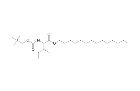 L-Isoleucine, N-neopentyloxycarbonyl-, tetradecyl ester