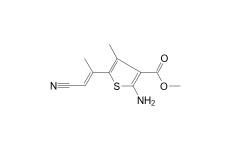 Methyl 2-amino-5-[(E)-2-cyano-1-methylethenyl]-4-methyl-3-thiophenecarboxylate