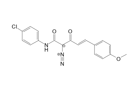 (E)-N-(4-chlorophenyl)-2-diazo-5-(4-methoxyphenyl)-3-oxopent-4-enamide