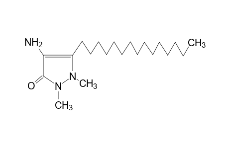 4-amino-1,2-dimethyl-3-pentadecyl-3-pyrazolin-5-one