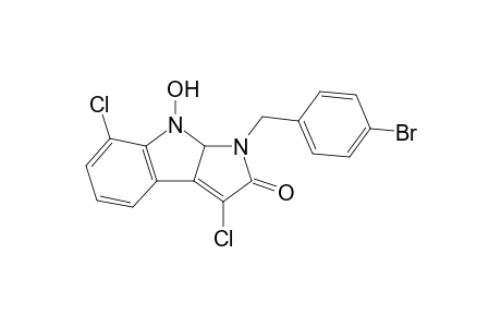 1-(4-Bromobenzyl)-3,7-dichloro-8-hydroxy-8,8a-dihydropyrroloo[2,3-b]indol-2-one