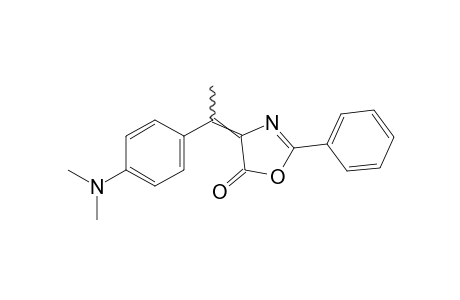 4-[p-(dimethylamino)-α-methylbenzylidene]-2-phenyl-2-oxazolin-5-one