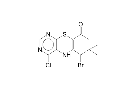 4-chloro-6-bromo-7,7-dimethyl-6,7,8,9-tetrahydro-5H-benzo[b]pyrimido[5,4-e][1,4]thiazin-9-one