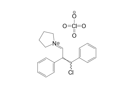 1-(3-chloro-2,3-diphenylallylidene)pyrrolidinium perchlorate
