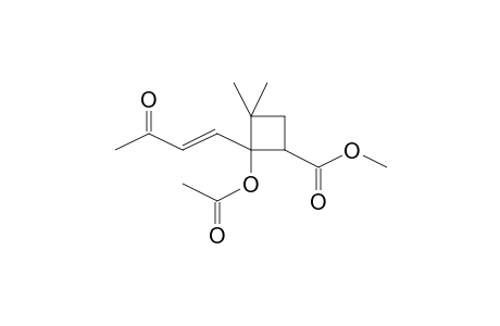 2-Acetoxy-3,3-dimethyl-2-(3-oxo-but-1-enyl)-cyclobutanecarboxylic acid, methyl ester