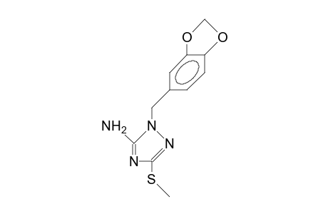 5-Amino-3-methylthio-1-piperonyl-1,2,4-triazole
