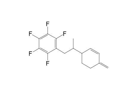 1,2,3,4,5-pentafluoro-6-[2-(4-methylene-1-cyclohex-2-enyl)propyl]benzene