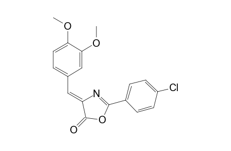 2-(p-Chlorophenyl)-(4Z)-(3,4-dimethoxybenzylidene)-5(4H)-oxazolone