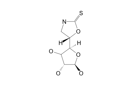 (5R)-5-[(4'S)-L-THREO-FURANOS-4'-YL]-OXAZOLIDINE-2-THIONE;BETA-ANOMER