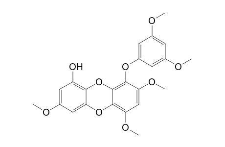 1-(3,5-Dimethoxyphenoxy)-2,4,7-trimethoxy-9-hydroxydibenzo-1,4-dioxin