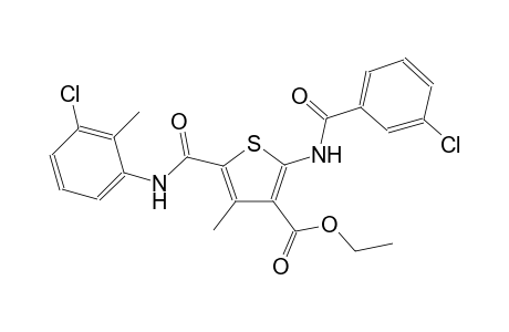 3-thiophenecarboxylic acid, 2-[(3-chlorobenzoyl)amino]-5-[[(3-chloro-2-methylphenyl)amino]carbonyl]-4-methyl-, ethyl ester