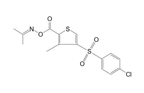 acetone, O-{4-[(p-chlorophenyl)sulfonyl]-3-methyl-2-thenoyl}oxime