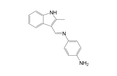 Benzene-1,4-diamine, N-(2-methyl-3-indolylmethylene)-