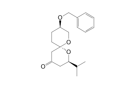 (2S,6S,9R)-9-Benzyloxy-2-(1-(methyl)ethyl)-1,7-dioxaspiro[5.5]undecan-4-one
