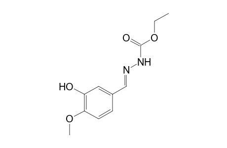 3-(3-hydroxy-4-methoxybenzylidene)carbaazic acid, ethyl ester