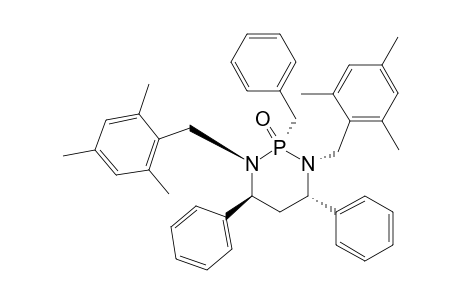 (RS)-(4L,6L)-2-BENZYL-1,3-BIS-(2,4,6-TRIMETHYLPHENYLMETHYL)-4,6-DIPHENYL-1,3,2-DIAZAPHOSPHORINANE-2-OXIDE