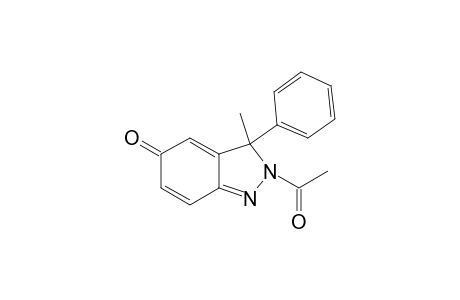 3,5(2H)-Dihydroindazol-5-one, 2-acetyl-3-methyl-3-phenyl-