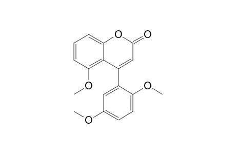 5-METHOXY-4-(2,5-DIMETHOXYPHENYL)-2H-1-BENZOPYRAN-2-ONE