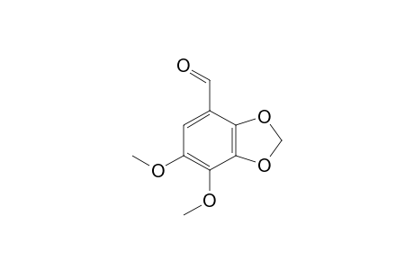 1,3-Benzodioxole-4-carboxaldehyde, 6,7-dimethoxy-