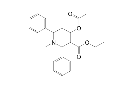 2,6-Diphenyl-4-hydroxy-1-methylnipecotic acid, ethyl ester, acetate (isomer)