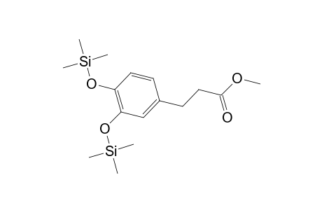 Hydrocinnamic acid, 3,4-bis(trimethylsiloxy)-, methyl ester