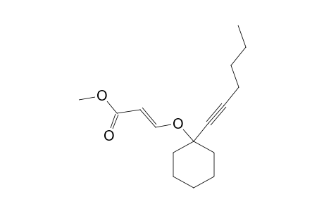 (E)-Methyl 3-(1-(hex-1-ynyl)cyclohexyloxy)acrylate