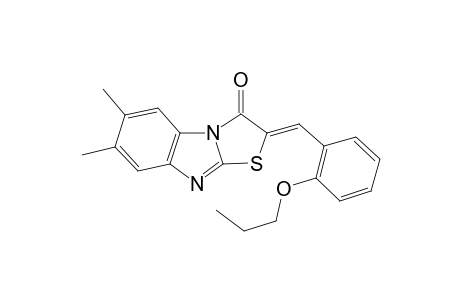 6,7-Dimethyl-2-(2-propoxy-benzylidene)-benzo[4,5]imidazo[2,1-b]thiazol-3-one