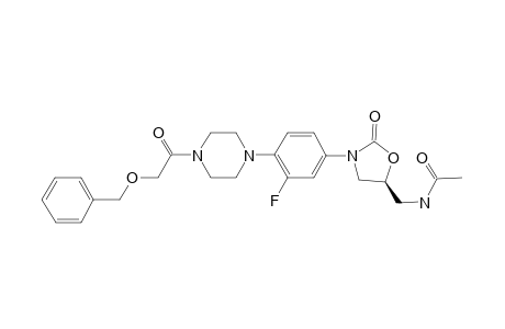 (S)-N-[[3-[3-Fluoro-4-[N-1-[(4-benzyloxy)acetyl]piperazinyl]phenyl]-2-oxo-5-oxazolidinyl]methyl]acetamide