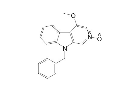 9-Benzyl-4-methoxy-.beta.-carboline-N-oxide monohydrate