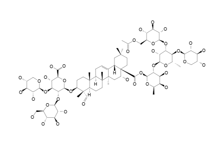 #2;3-O-BETA-D-GALACTOPYRANOSYL-(1->2)-[(BETA-D-XYLOPYRANOSYL)-(1->3)]-BETA-D-GLUCURONOPYRANOSYL-QUILLAIC-ACID-28-O-(6-O-ACETYL)-BETA-D-GLUCOPYRANOSYL-(1->3)