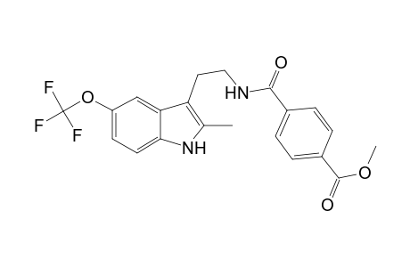 benzoic acid, 4-[[[2-[2-methyl-5-(trifluoromethoxy)-1H-indol-3-yl]ethyl]amino]carbonyl]-, methyl ester