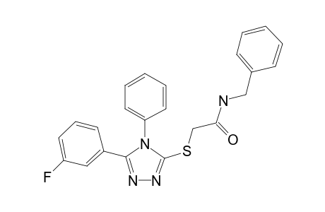 N-Benzyl-2-([5-(3-fluorophenyl)-4-phenyl-4H-1,2,4-triazol-3-yl]sulfanyl)acetamide